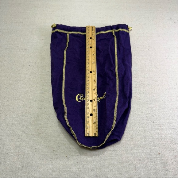 Crown Royal Drawstring Bag - Purple with Gold Trim - Picture 5 of 5